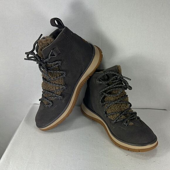 UGG Lakesider Heritage Mid Thunder Cloud Suede Boots size 5.5 - Picture 1 of 7